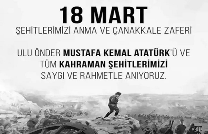 Başkan Ahmet Özköse: 18 Mart Çanakkale Zaferinin 111. Yıl Dönümü Kutlu Olsun